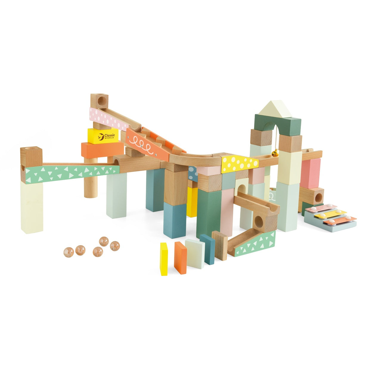 CWT® Set de Bloques Juego con Canicas